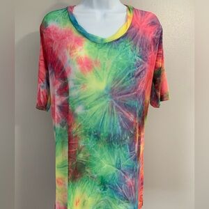 COIN 1804 Tie-Dye Mesh Top